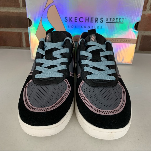 Skechers Womens Double Gloss- Blocked Up Athletic Training Shoes Sneakers US 9 M - Picture 3 of 10